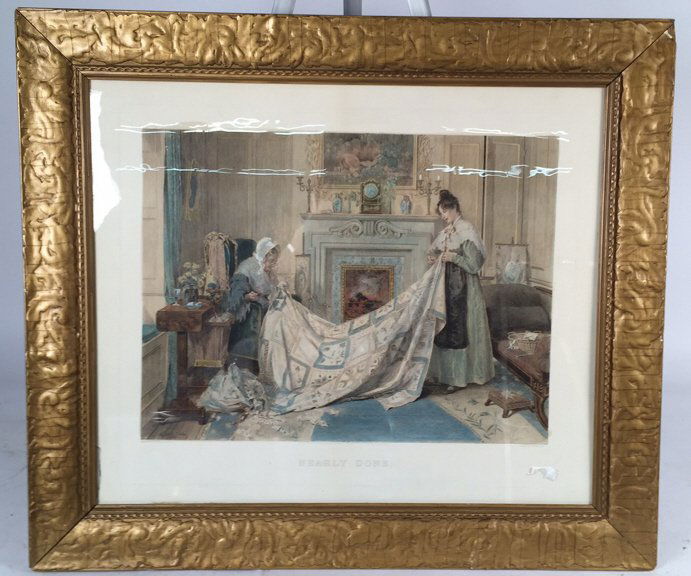 Framed Print Victorian Parlor Scene (1 of 8)