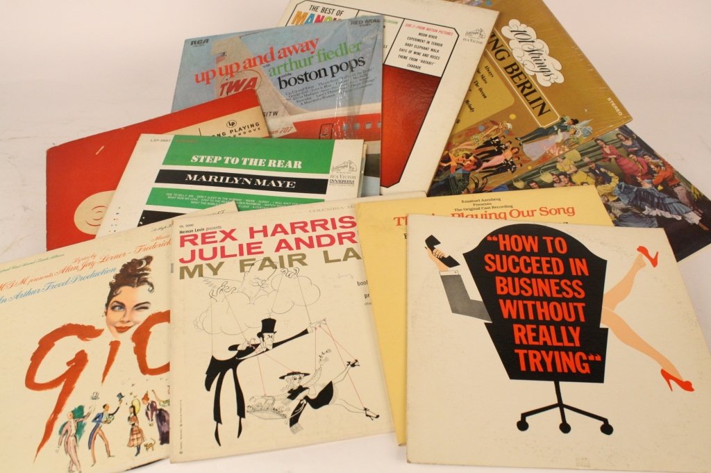 TEN Original Broadway and Soundtrack Record Albums (1 of 2)