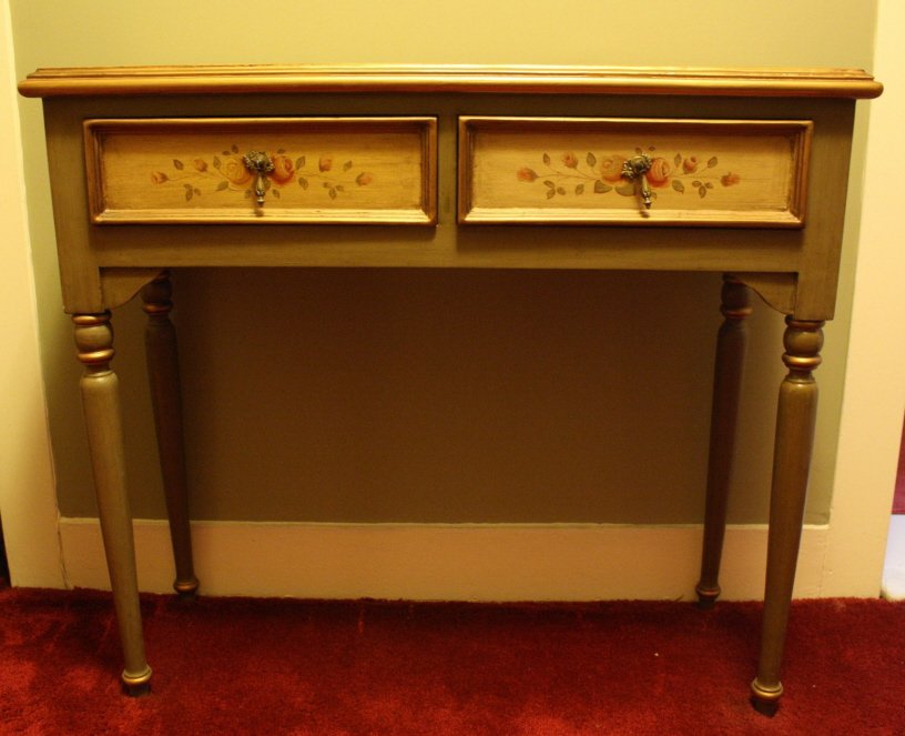 Painted Desk with Turned Legs (1 of 5)