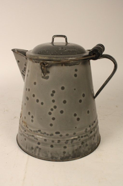 Vintage Enamelware Large Coffee Pot (1 of 6)