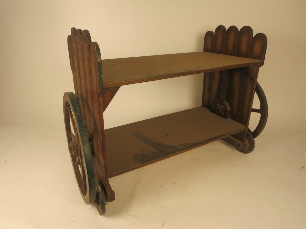 Antique Hand Painted Folk Art Plant Stand (1 of 5)