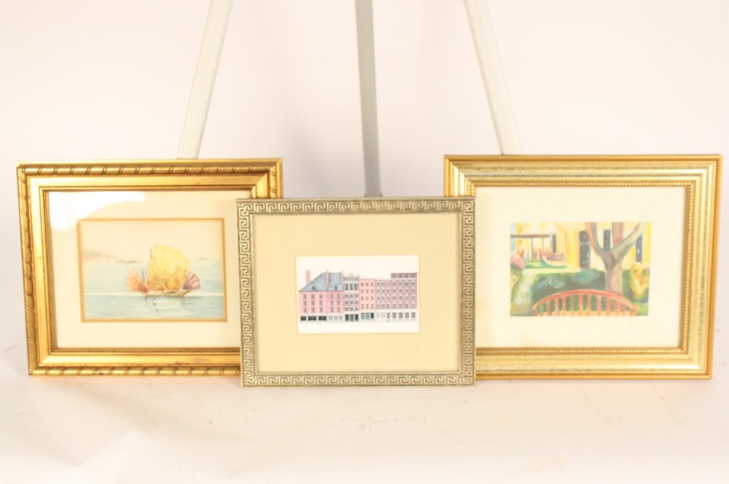 Group Lot of Three Signed Art Works (1 of 5)