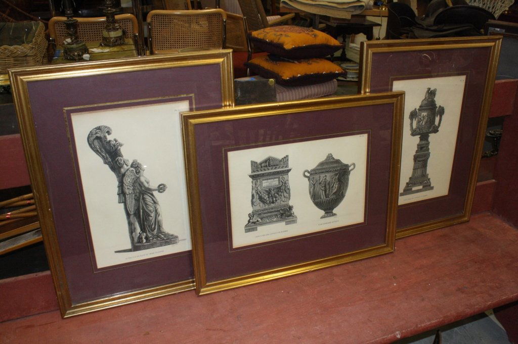 set 3 Framed Architectural Prints (1 of 6)