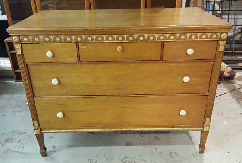 Continental Style Five Drawer Dresser (1 of 8)