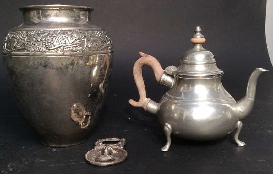 3 Vintage Pewter SP Metal Decorative Items (1 of 9)