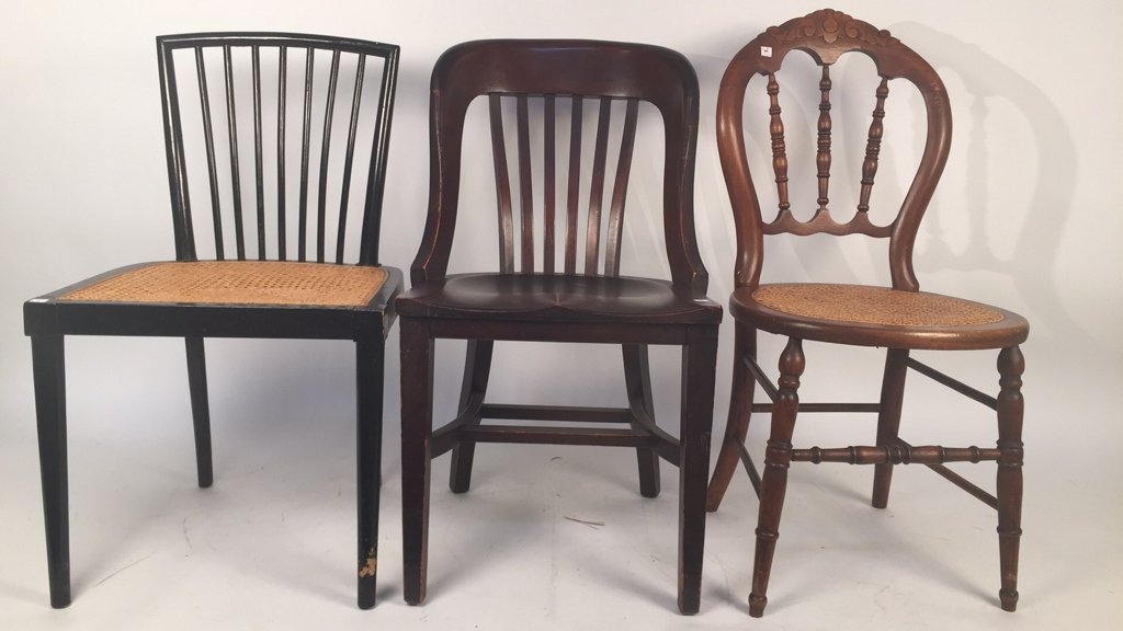 Group Lot Three Vinatge Side Chairs (1 of 10)