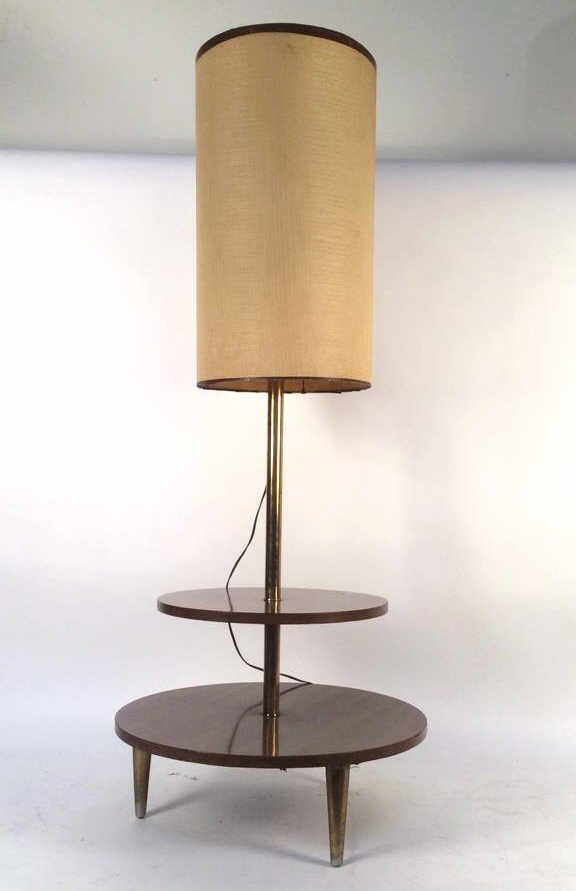 Mid century modern table lamp with shelves (1 of 5)