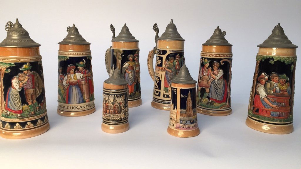 Group Lot 8 German Beer Steins (1 of 10)
