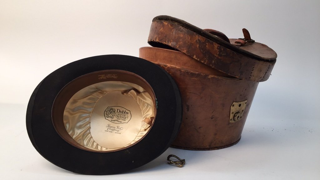Black DOBBS Derby Hat in Orig Leather Box (1 of 9)