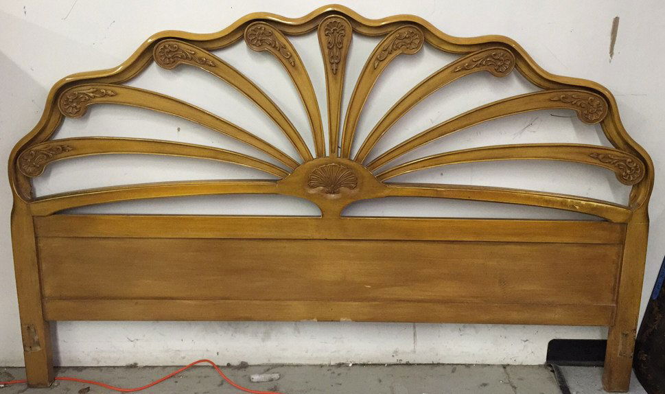 Queen Shell Art Deco Designed Headboard (1 of 4)