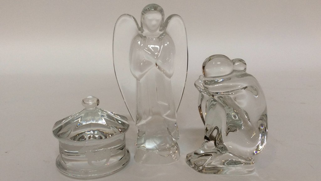 BACCARAT Signed 3 Piece Group Lot (1 of 10)