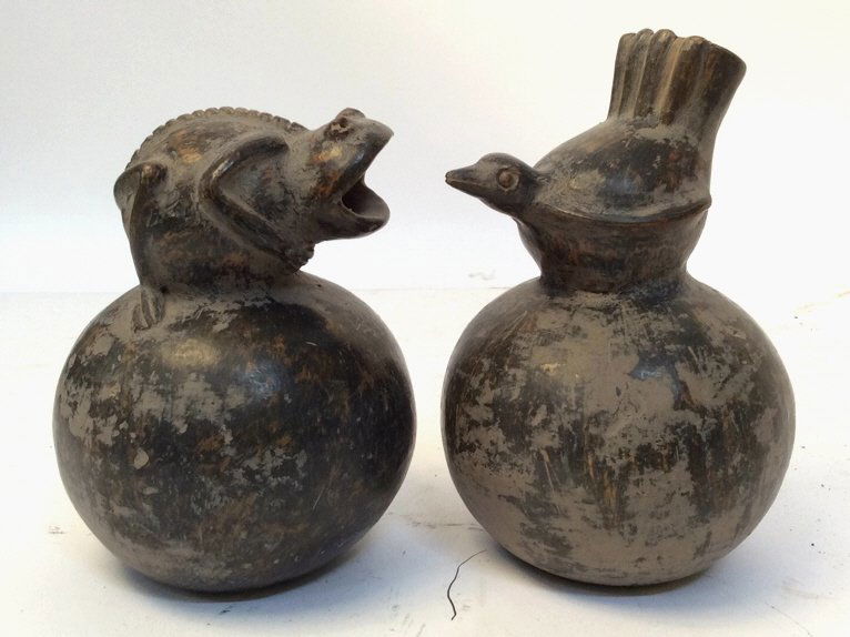 2 Antique Peruvian Pottery Vessels (1 of 9)