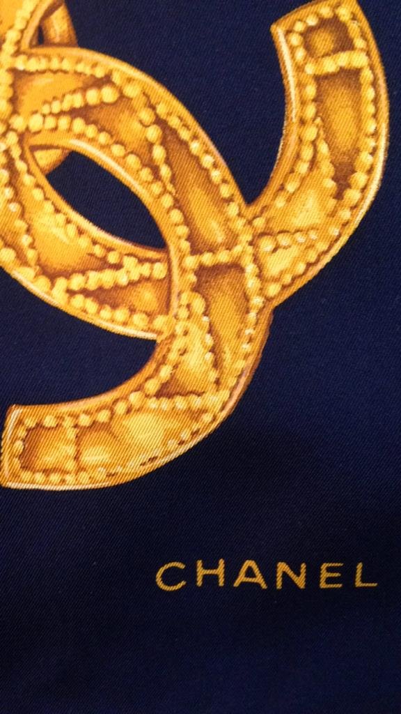 CHANEL Silk Scarf With Box (1 of 9)