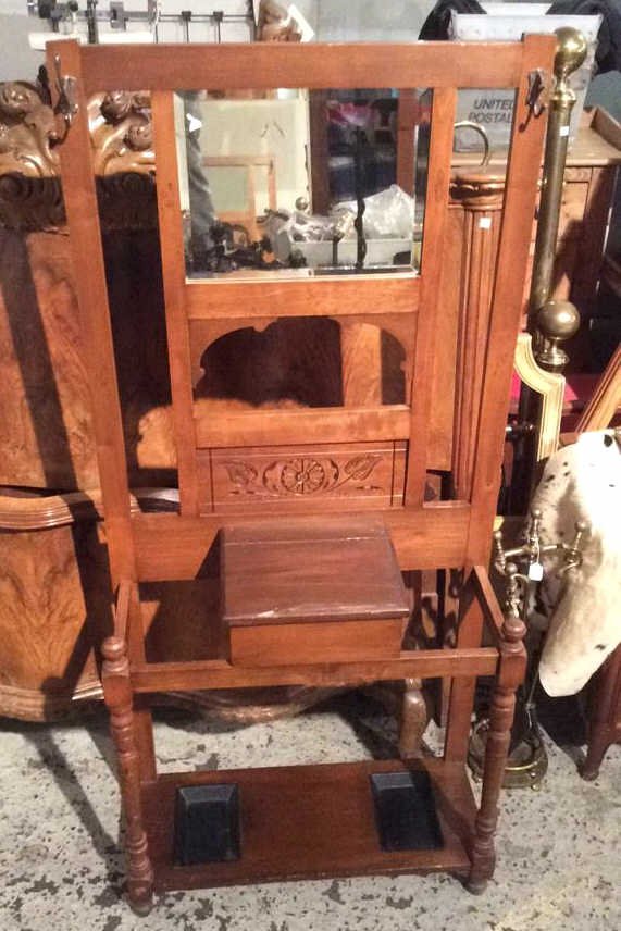 Vintage Mid Century Dresser w/ Coat Rack & Mirror (1 of 9)