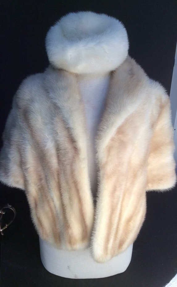 Vintage White Mink Stole and Hat (1 of 10)