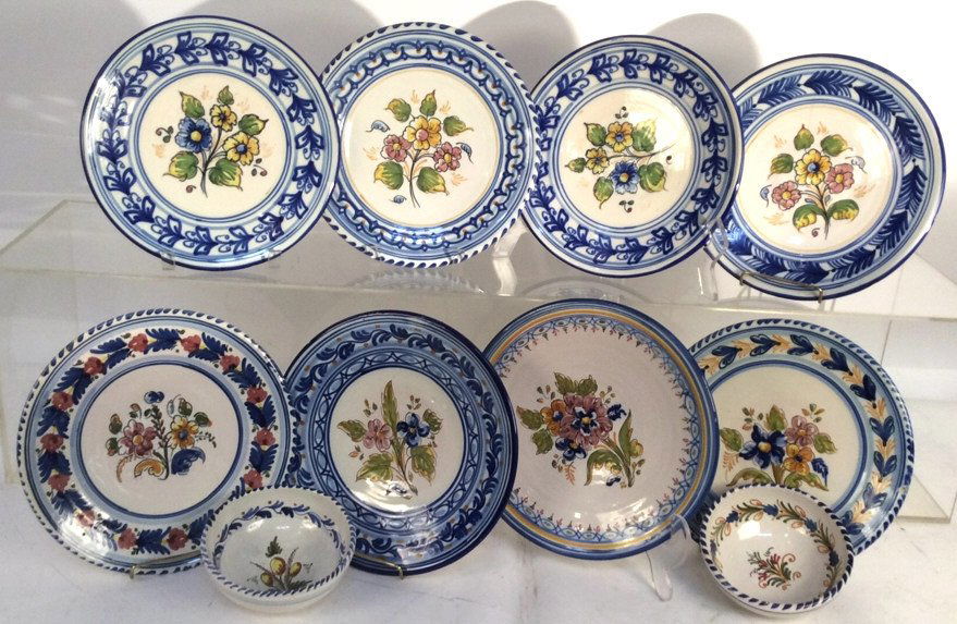 Group of Handmade Spanish Ceramic plates Handmade group (1 of 10)