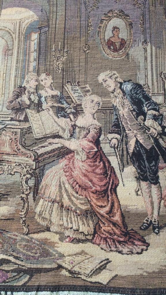 Antique French tapestry fabric (1 of 10)