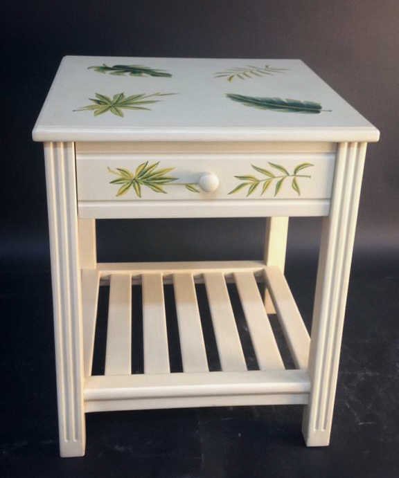 Bohemian Style Painted Side Table (1 of 9)