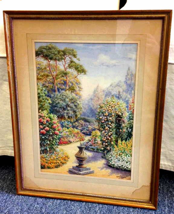 Framed Floral Louis Rolfe Engraving (1 of 7)