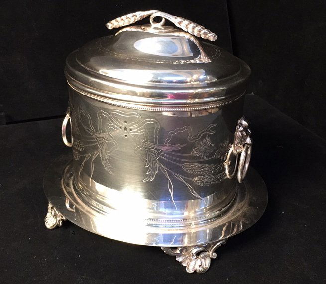 Antique Victorian 19th c Biscuit Box circa 1885 (1 of 9)