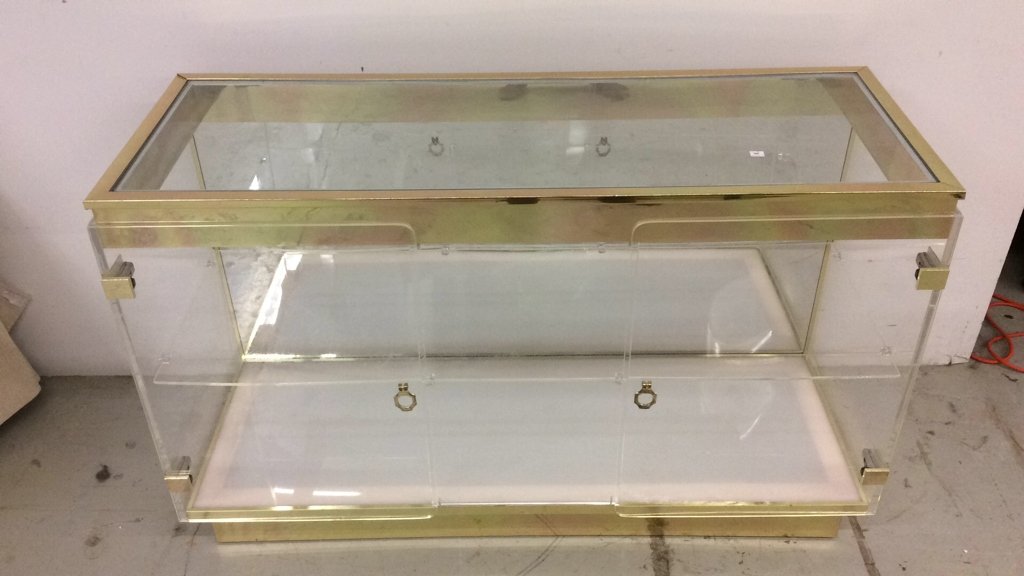 Mid Century Modern Lucite Console (1 of 6)