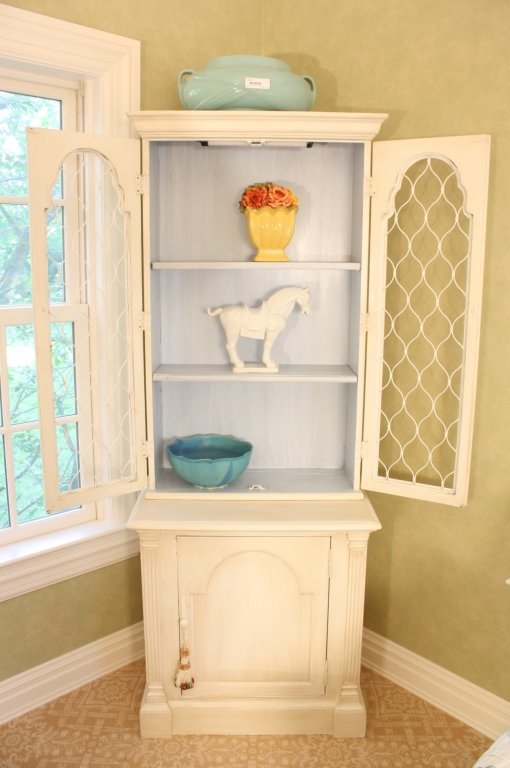Hand Painted Blue and White hutch (1 of 7)