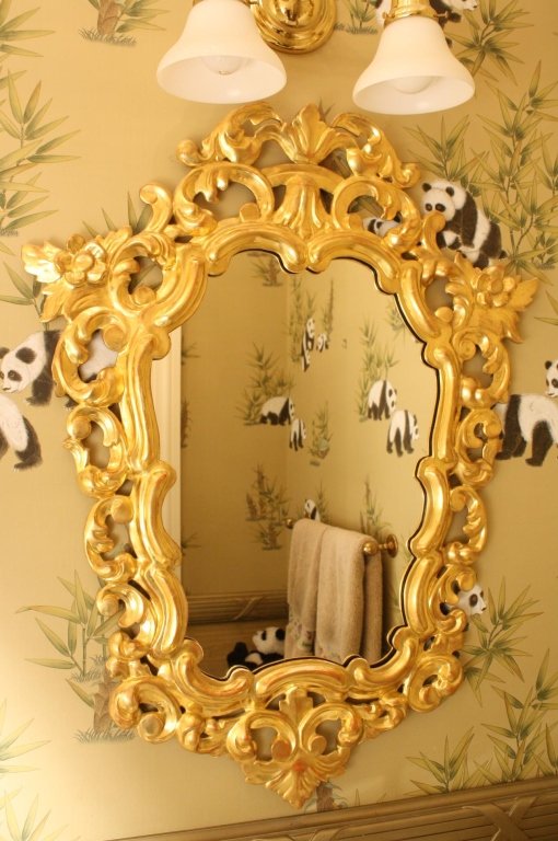 Spanish Antique carved Gold leafed mirror (1 of 5)
