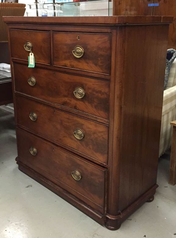 Antique 19thc Five Drawer Chest (1 of 7)