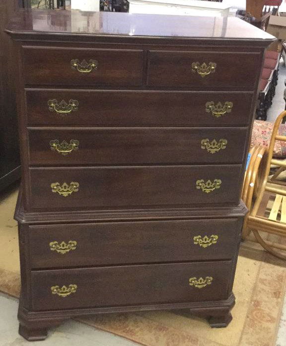 Mahogany modern bedroom dresser (1 of 7)