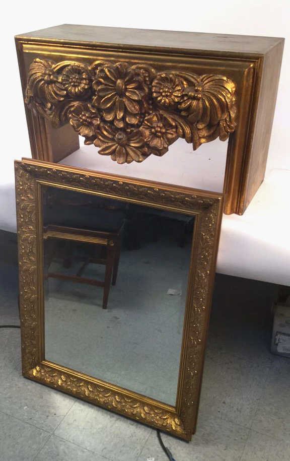 Gilded Mirror & Bench Set Gilded Mirror & Bench Set, (1 of 6)