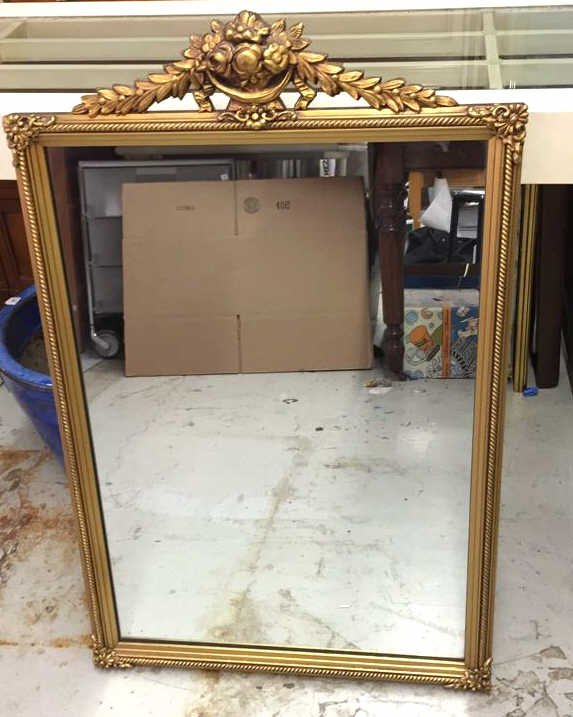 Vintage Mirror in Carved Wood Frame (1 of 6)