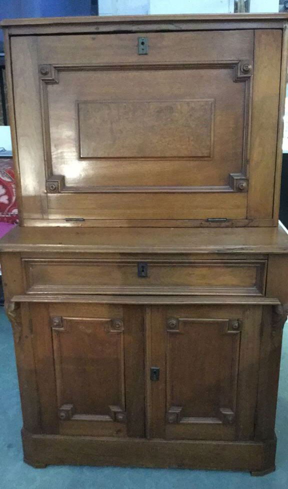 Antique early American fall front desk (1 of 10)