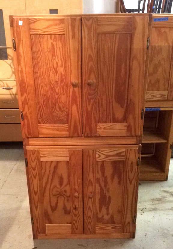 Cargo Two Piece Wood Cabinets (1 of 7)