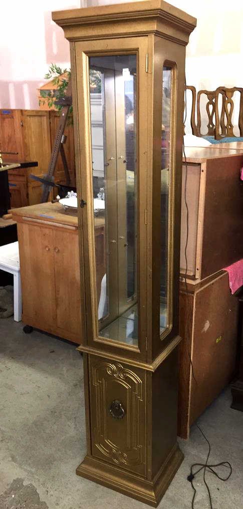 Metallic Gold Painted 3 Sided Display Case (1 of 6)