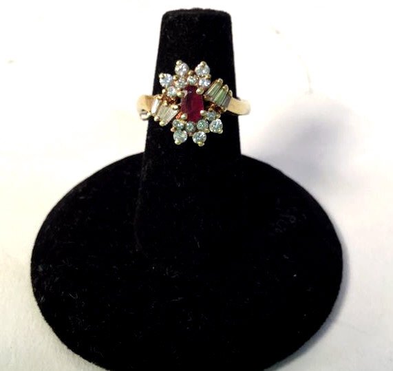 Ruby & Diamond 14K Gold Ring (1 of 8)