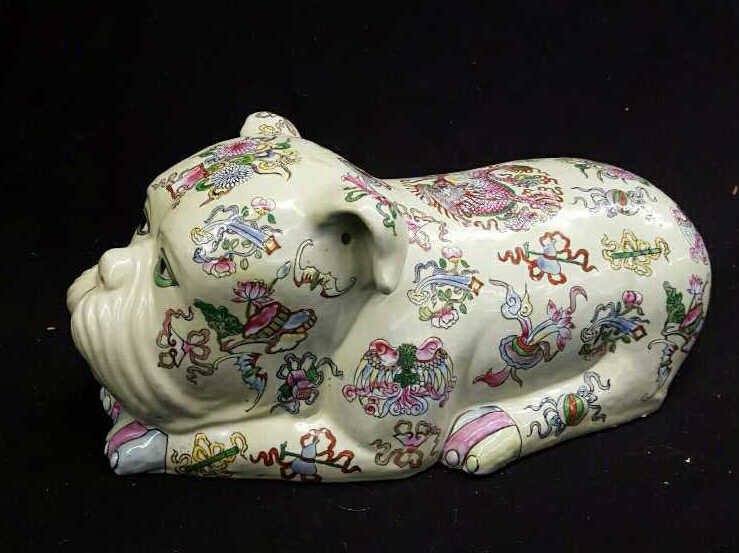 Asian Ceramic Pottery Foo Dog (1 of 8)