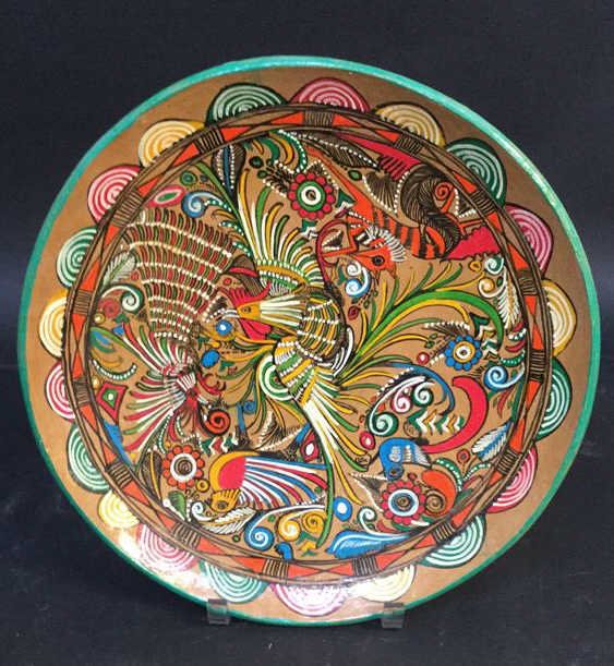 Painted Pottery Plate Painted Pottery Plate measuring (1 of 6)