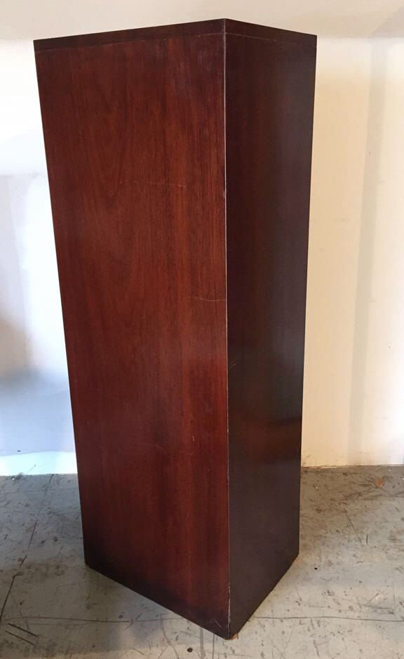 Tall Rectangular Mahogany Display Pedestal Shows some (1 of 4)