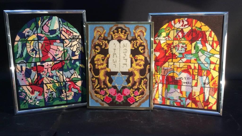 Group Lot Stain Glass Neeedlepoint Theme (1 of 6)