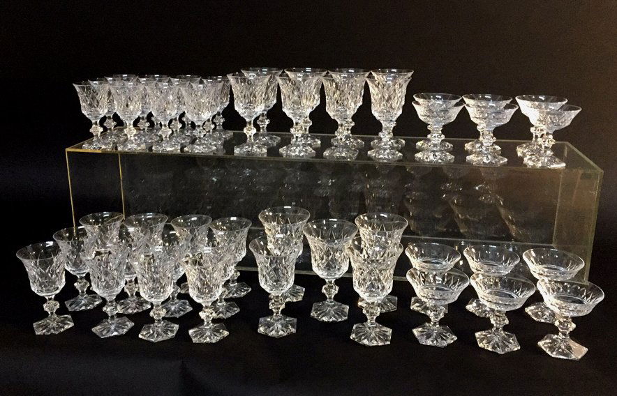 VAL ST LAMBERT Cut Crystal Glassware (1 of 10)