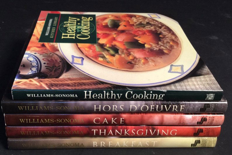 William-Sonoma 5 Cook Book Courses: William-Sonoma 5 Cook Book Healthy Cooking, Hors D'Oeuvre, Cake, Thanksgiving, Breakfast