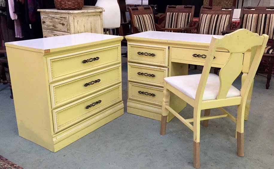 Mid Century Desk, Chair and Chest Set (1 of 10)