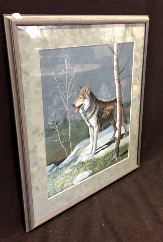 Signed Painting of Wealth by Kenneth Smith: Professionally framed and matted measures 22 by 25