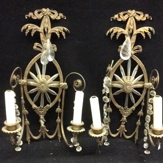 Pair of Brass Victorian Sconces (1 of 4)