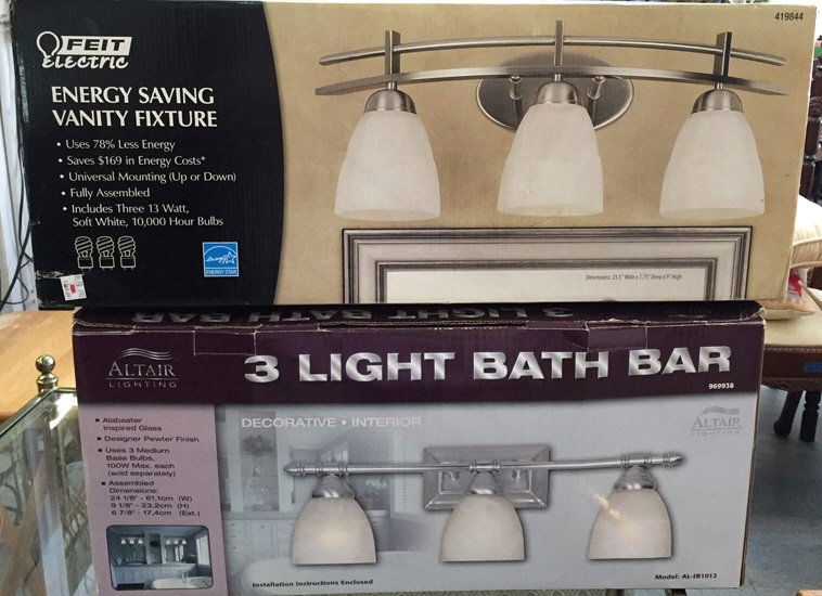 Two Sets of Bath Bar Lighting (1 of 4)