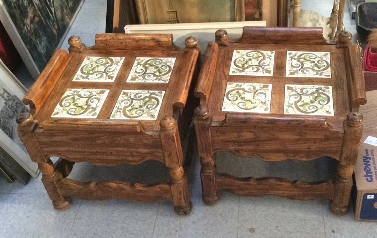 Pair Vintage Decorative Side Table (1 of 6)