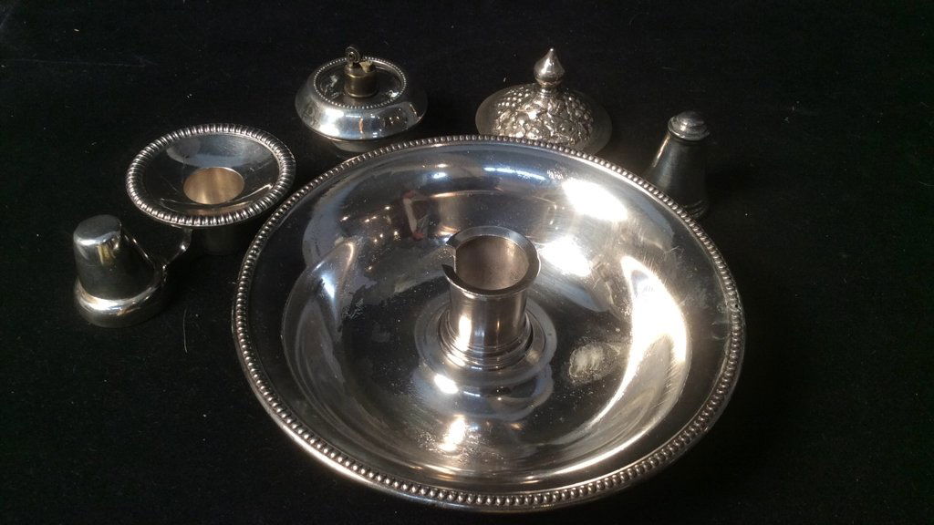 Antique Victorian Silver Carry Candle Holder (1 of 10)