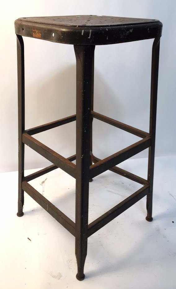 Industrial Loft Metal Stool (1 of 6)