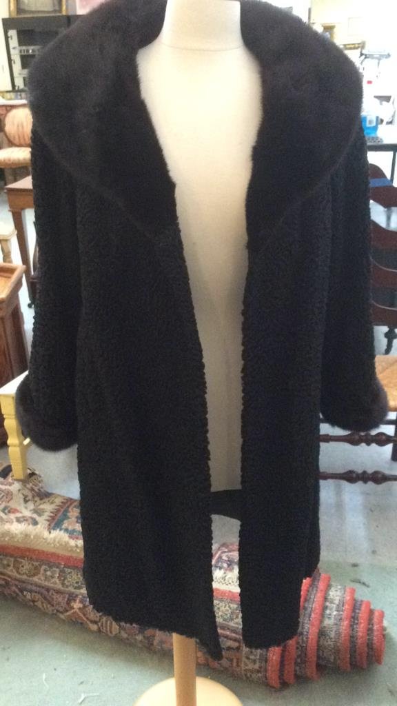 Black mink and Persian lamb coat (1 of 9)