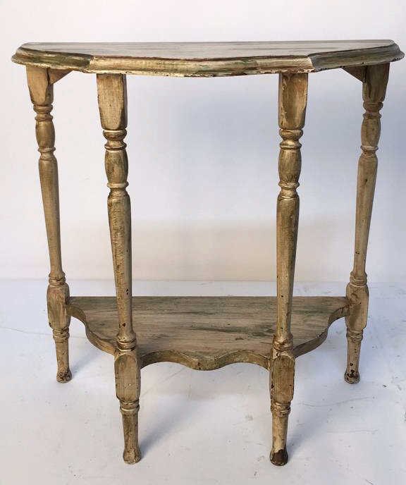 Scalloped Edge Distressed Painted Table (1 of 5)